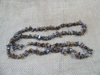 (image for) 5Strands x 240pcs Tiger Eye Gemstone Loose Chip Beads DIY Access
