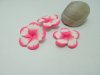 50Pcs Pink Fimo Beads Frangipani Flower Jewellery Finding 40mm