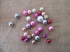 (image for) 250gram Round Simulate Pearl Beads Jewelry Making Various Size