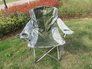 1Pc Olive Folding Portable Fishing Hiking BBQ Collapsible Chair