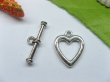(image for) 50sets Metal Heart Toggle Clasp yw-ac-tc14