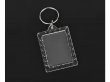 40Pcs Clear Acrylic Blank Insert Photo-Frame Key Rings 5.6x4cm