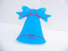 (image for) 1Pc Blue Bell Earring Ear Stud Display Stand Holds 6prs