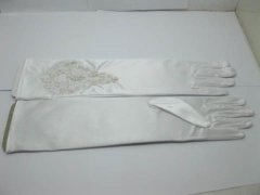 (image for) 1Pair Wedding Dress Embroidery Bridal Gloves 38cm