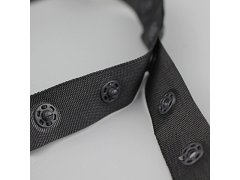 (image for) 1Set X 50yards Black Snap Round Button Fastener Tape