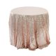 1Pc Rose Gold Sequin Table Cloth Cover Backdrop Wedding Party 12