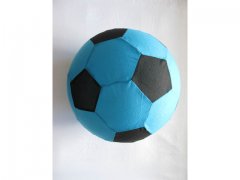 1X Inflatable Beach Garden Football Soccer Ball Black Blue 1X Inflatable Beach Garden Football Soccer Ball Black Blue