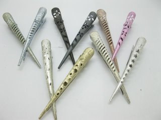 1X Frosting Oxhorn Hairclips Hair Clip New