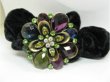 1Pc Chic Designer Hair Clips,Rhinestone Floral Clip