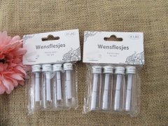 6Sheet x 4Pcs Glass Vial Wishing Bottle with Writing Paper 6Sheet x 4Pcs Glass Vial Wishing Bottle with Writing Paper