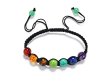 (image for) 5X Healing Bead Yoga Bracelet 7 Gemstone Chakra Lava Rock Stone