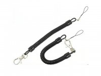 12Pcs Keychain Elastic Spiral Spring Strap Lanyard Key Ring