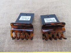 1Piece Lady's Brown Plastic Hairclip Hair Clamp Claw Clip 1Piece Lady's Brown Plastic Hairclip Hair Clamp Claw Clip