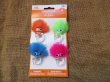 (image for) 12Sheets x 4Pcs Colorful Fur Rings Kids Party Favours Halloween