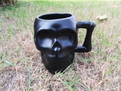 (image for) 1Pc Spooky Skull Ceramic Mug Gothic Themed Coffee Cup 580ml