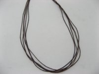 100 Brown Multi-stranded Waxen Strings For Necklace