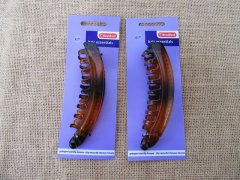 1X Fashion Brown Barrettes Hairclips Hair Clips 13cm Long 1X Fashion Brown Barrettes Hairclips Hair Clips 13cm Long