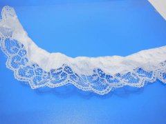 (image for) 45 Yards White Satin Ribbon Lace Lacemaking Craft Trim
