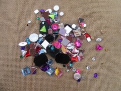 6Sheet Assorted Faceted Acrylic Jewelry Beads Pendants Finding 6Sheet Assorted Faceted Acrylic Jewelry Beads Pendants Finding