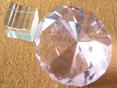(image for) 1Pc NEW Pink Taper Crystal Ball 100mm