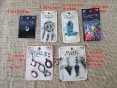 (image for) 6Pkts X 3Sheets Beads Pendants Charms Jewelry Finding Assorted