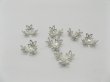 (image for) 1000 Nickel Plated Filigree flower Bead Caps