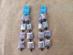 (image for) 4Sheets Square Beads for Unfinished Necklace Bracelets Making