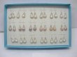 18 Pairs New Teardrop Pearl Earrings with Rhinestone er-m47 (image for) 18 Pairs New Teardrop Pearl Earrings with Rhinestone er-m47