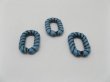 (image for) 310 Blue Plastic Loop Beads Jewelry finding