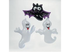 (image for) 12Pcs Inflatable Ghost and Bat Halloween Party Favor