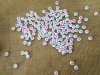 250G Colorful Flat Round Alphabet Letter Beads DIY Jewellery