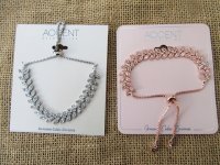 6Pcs Fashion Trendy Metal Bracelet Bangles Assorted