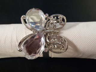 4Pcs Butterfly Napkin Rings Wedding Christenings Dinner Parties