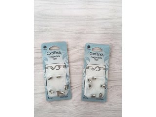 20Sheet X 6Pcs Nickel Plated Metal Cord Ends Tip Beads Caps