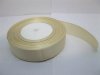 5 Rolls X 25Yards Dark Ivory Grosgrain Ribbon 25mm