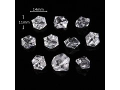 (image for) 900 Clear Acrylic Ice Pieces Stones Wedding Party 14mm