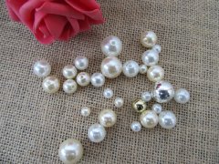 2Packets X 215.5Grams Round Simulate Pearl Loose Beads 8-18mm Mi 2Packets X 215.5Grams Round Simulate Pearl Loose Beads 8-18mm Mi