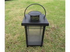 1X Black Metal Candle Lantern Wedding Decoration 22cm High 1X Black Metal Candle Lantern Wedding Decoration 22cm High