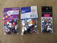 12Sheets Flatback Acrylic Gemstones Rhinestones Assorted