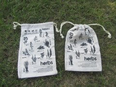 (image for) 12 Hemp Cloth Drawstring Jewelry Gift Pouches 300x195mm