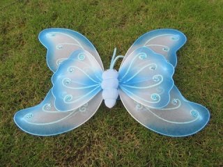 10Pcs New Blue Butterfly Fairy Wings Dress-up