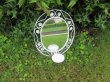 (image for) 1X Hanging Classic White Oval Clearer Makeup Mirror 32x26.5cm