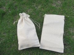(image for) 50Pcs Hemp Drawstring Jewelry Gift Pouches 26x14cm