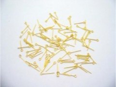 (image for) 500gram Gold Plated 22mm Eye Pins Jewelry finding
