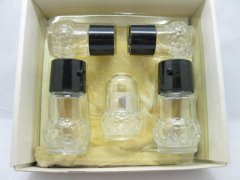 (image for) 1Sets X 5pcs Spice Bottles with Holder Shelf
