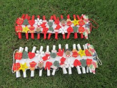 12Sets x 1.7M Wooden Card Pegs Pins Photo Clip on The String 12Sets x 1.7M Wooden Card Pegs Pins Photo Clip on The String