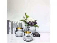 6Pc Silver Cylinder Glass Table Flower Vases 14cm High 6Pc Silver Cylinder Glass Table Flower Vases 14cm High