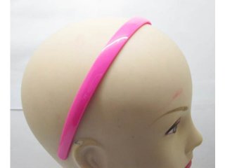 1x Fuschia Hairbands Hair Clips Craft for DIY 12MM