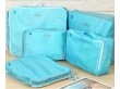 (image for) 1Set 5in1 Blue Zipper Waterproof Luggage Travel Bags Packing Org