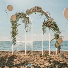(image for) 1Set x 3Pcs White Arch Frame Balloon Holder Wedding Backdrop